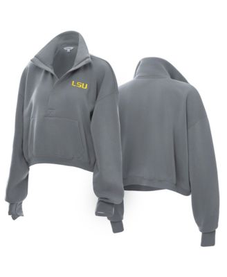 Женская укороченная толстовка ZooZatz LSU Tigers серая