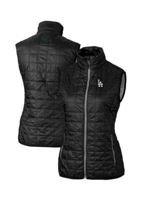 Женская жилетка Cutter & Buck Black Los Angeles Dodgers Rainier PrimaLoft Eco Full-Zip Puffer