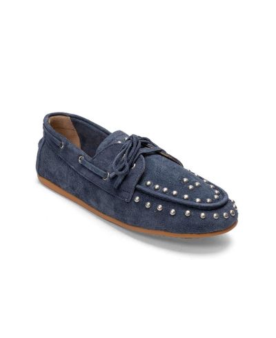 Denim suede