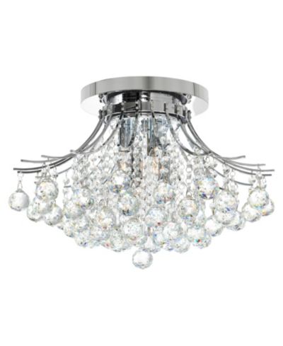 CWI Lighting Потолочный светильник Princess, металл, 6 кристаллов, 20"