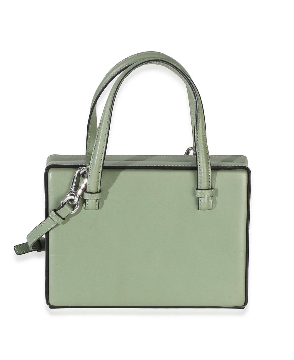 Pre-Owned Loewe Green Calfskin Top Handle Postal Bag