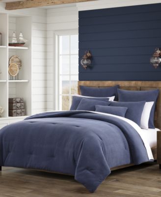 Salt Life Riverside Solid 3-Piece Comforter Set, King/California King