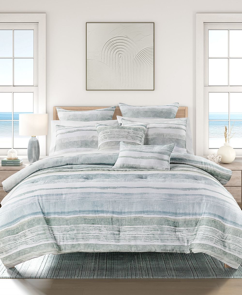 Salt Life Surf Stripe 3-Piece Comforter Set, King/California King