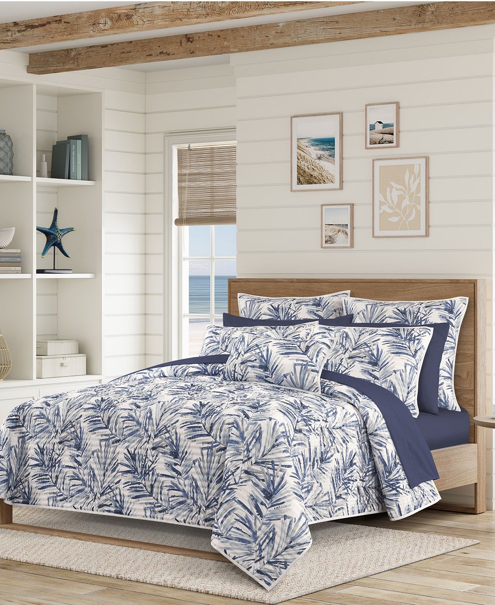 Salt Life Palm Beach Floral 3-Piece Quilt Set, Full/Queen