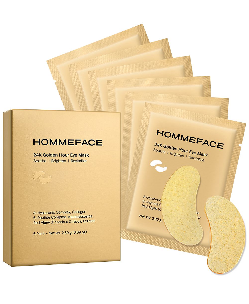 Набор масок для глаз HOMMEFACE 24k Golden Hour