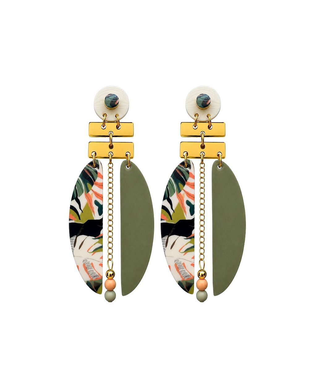 Серьги Swanky Designs Kaia Dangle Modern Statement