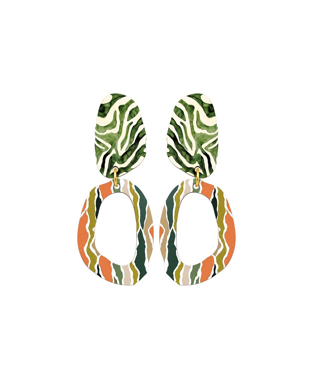 Серьги Swanky Designs Nailah II Sculptural Statement