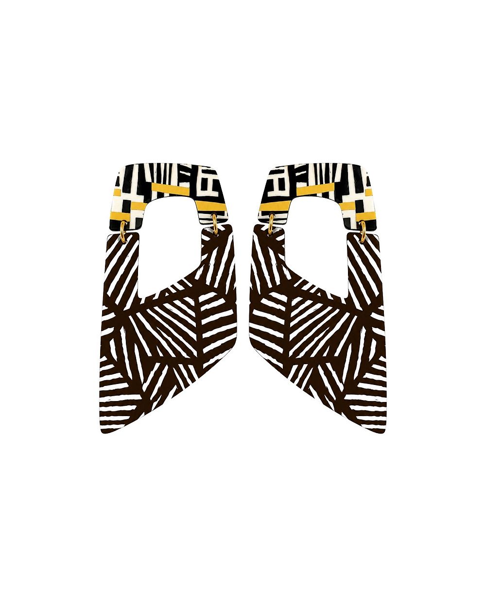 Серьги Swanky Designs Rachel II Dangle Geometric Statement