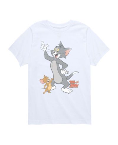 Hybrid футболка с графическим принтом Tom & Jerry, винтажный стиль, для мальчиков 8-20 лет