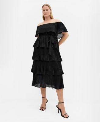 Женское макси-платье CITY CHIC Plus Size Night Garden