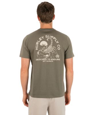 Hurley Мужская T-shirt с логотипом на левой стороне груди