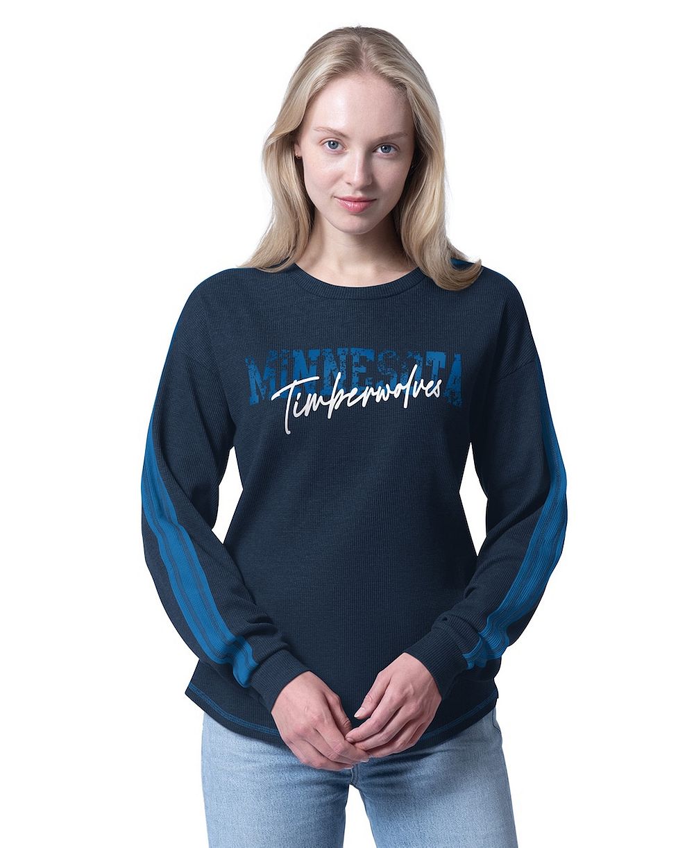 G-III 4Her by Carl Banks Женская футболка с длинным рукавом Minnesota Timberwolves Advantage Tri-Blend