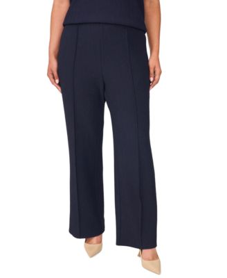 Vince Camuto Plus Size брюки с эффектом складок и расклешенными штанинами