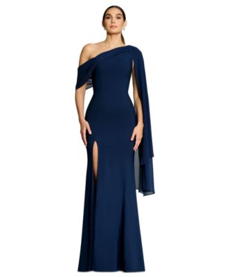 Женское вечернее платье Dress the Population с открытым плечом и высоким разрезом