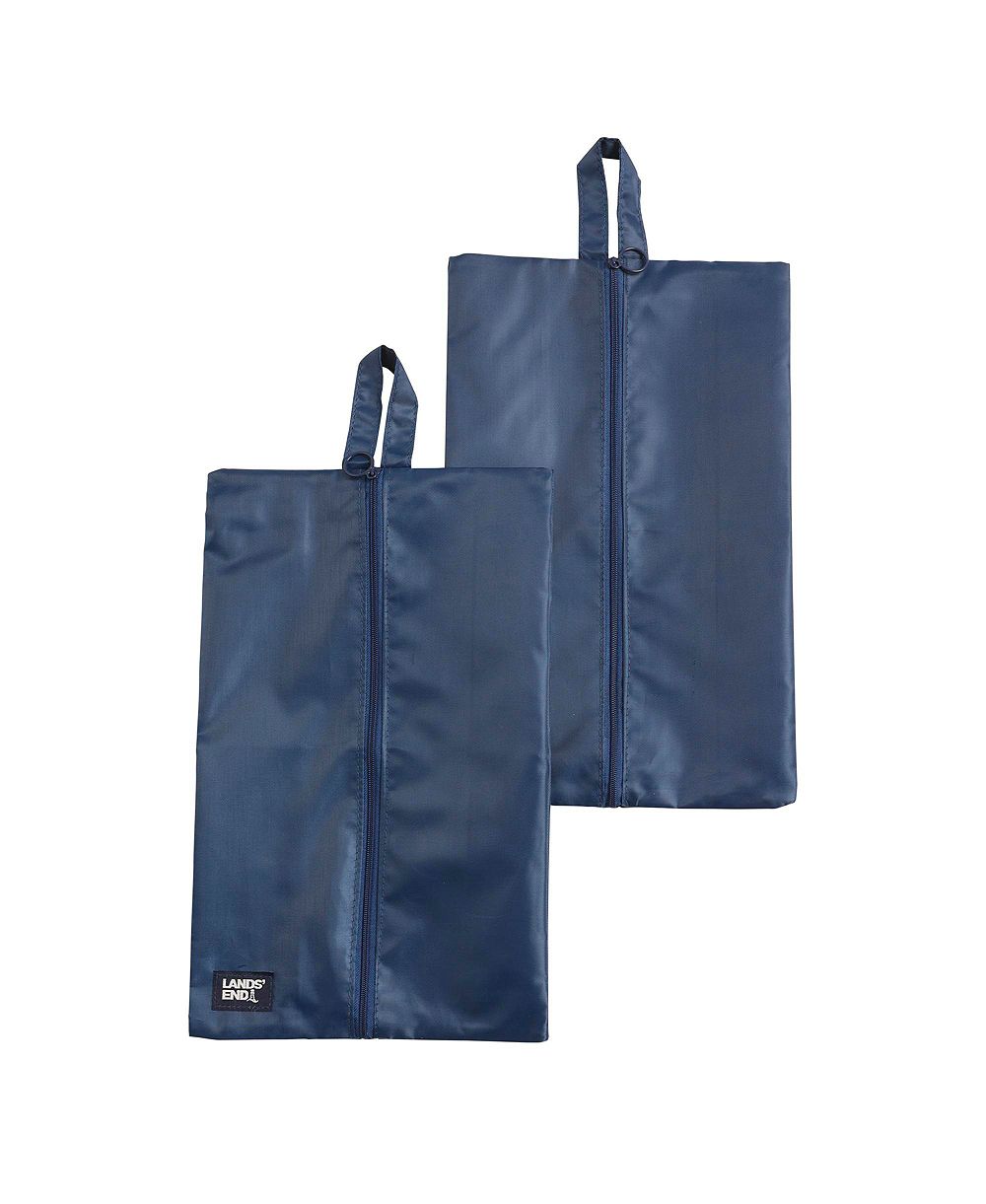 Набор сумок для обуви Lands' End 2 шт, Polyester Canvas с молнией (Navy)