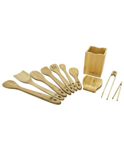 Joyce Chen Burnished Bamboo 11-Piece Utensil Set