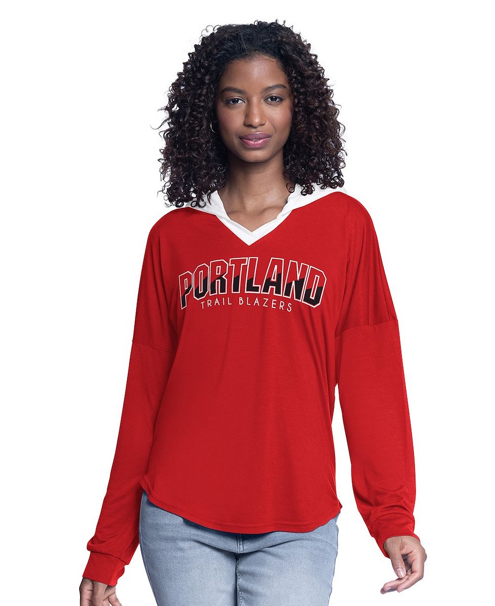 G-III 4Her by Carl Banks Женский худи Portland Trail Blazers Bench Player Oversized Long Sleeve