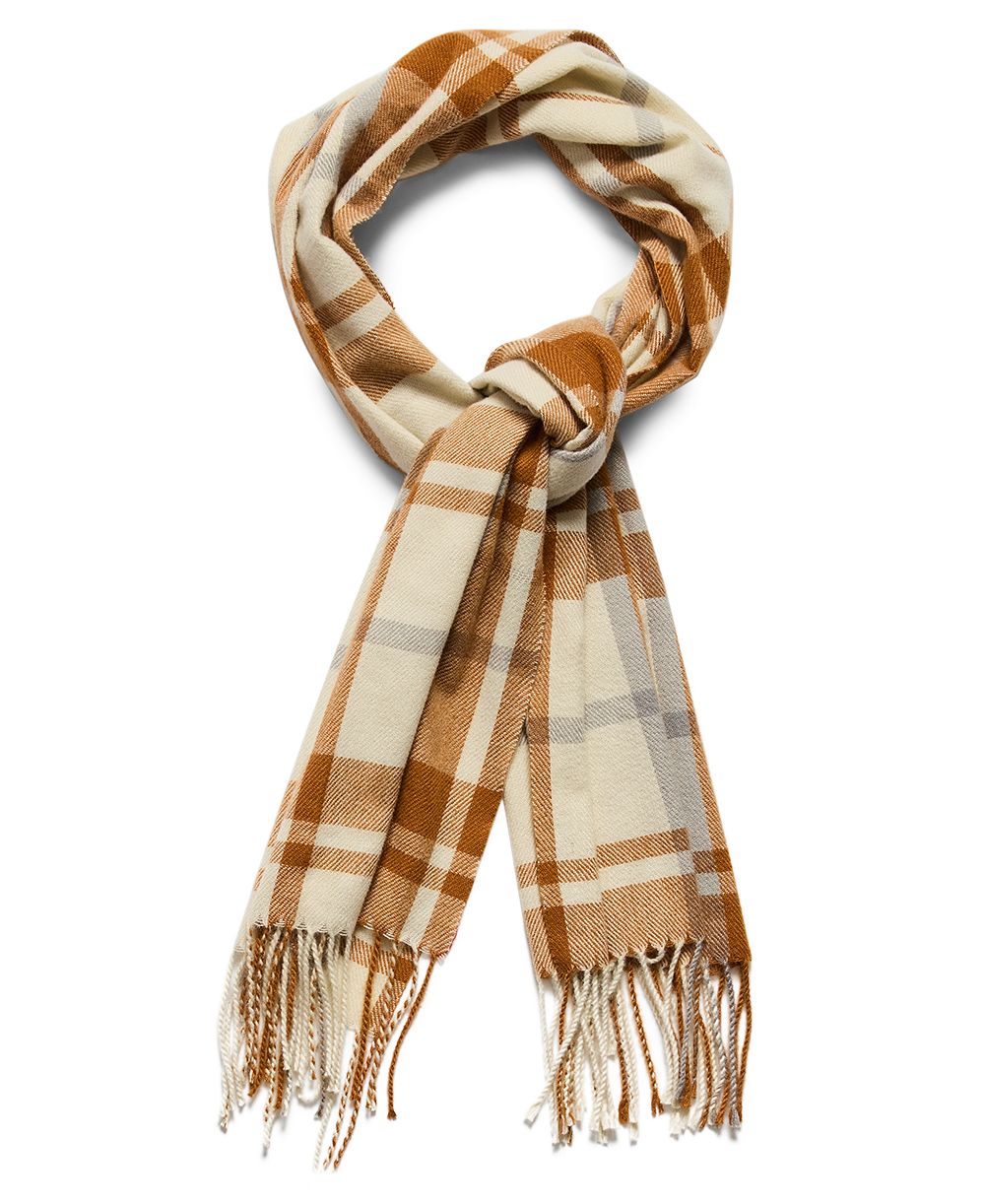 Steve Madden Enlarged Plaid Pattern Scarf