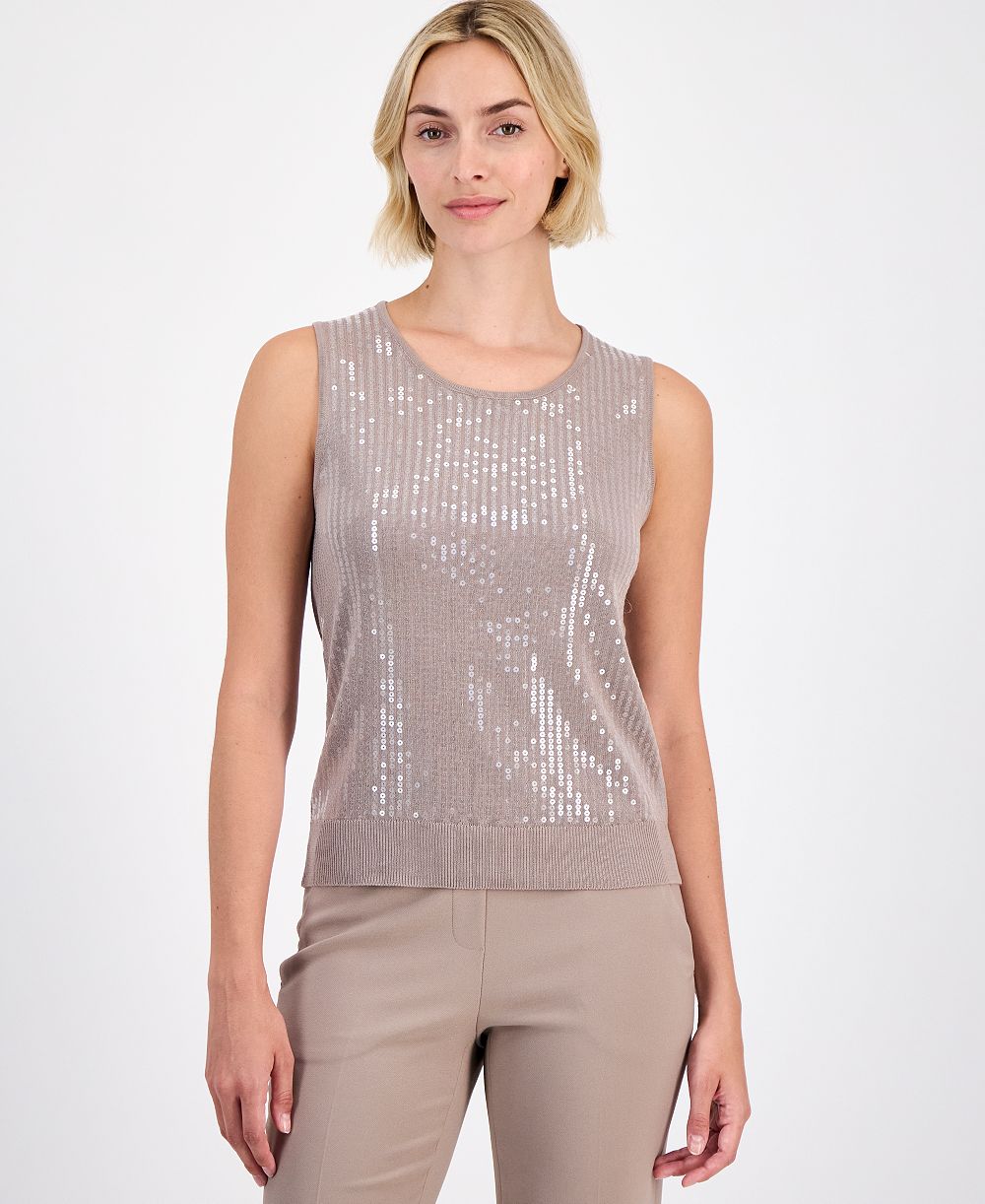 Женский топ Anne Klein Sequin Tank