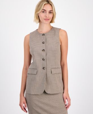 Женский жилет Anne Klein Five-Button Crewneck