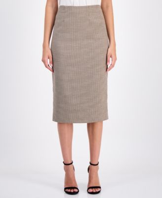 Anne Klein Женская юбка-карандаш с узором houndstooth