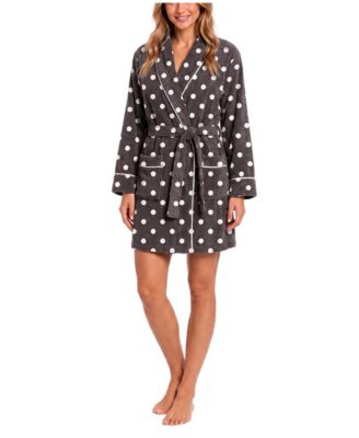 Sincerely Jules Women's Honey Knit Shawl Collar Tie-Front Robe