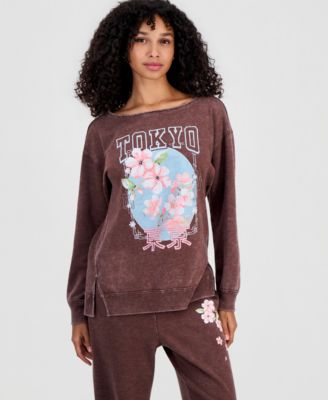 Rebellious One молодежный флисовый свитшот Tokyo Flower