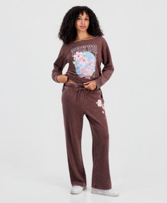 Rebellious One Детские спортивные брюки из флиса Tokyo Flower