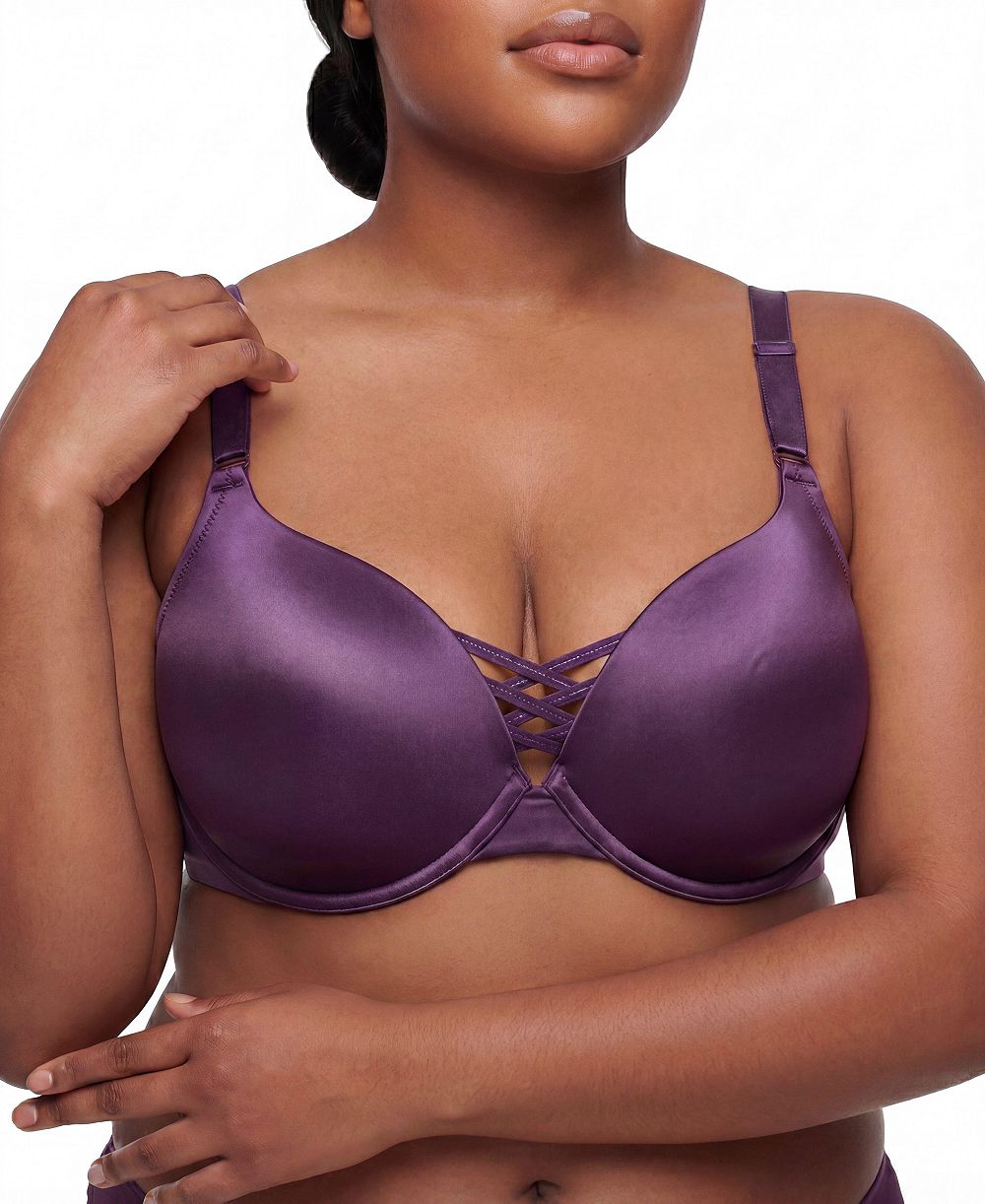 Torrid Women's XO Plunge Push-Up Shine Bra with Crisscross Design