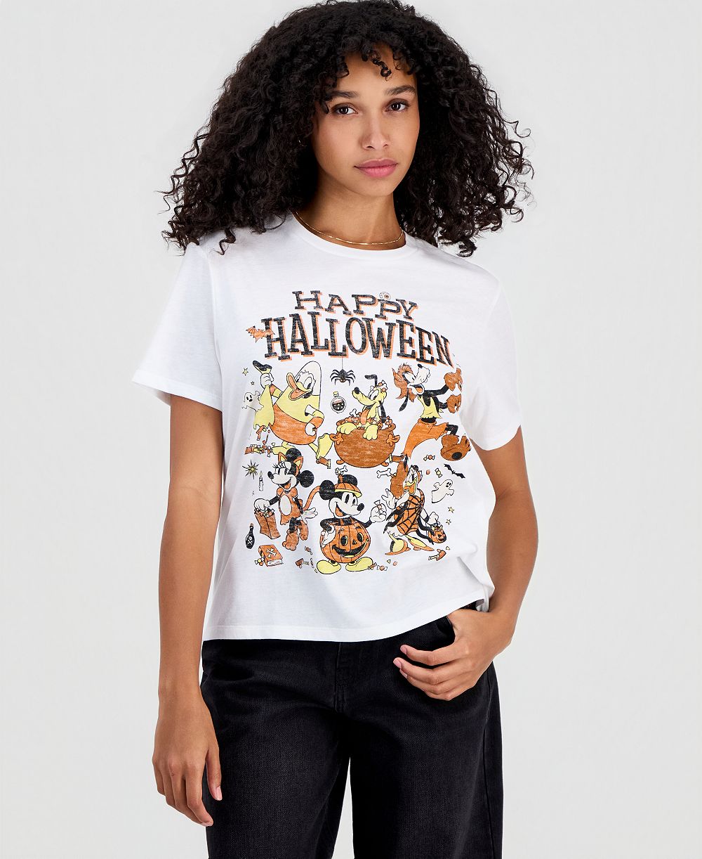 Juniors' Disney Halloween Crewneck Tee