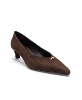 Brown suede
