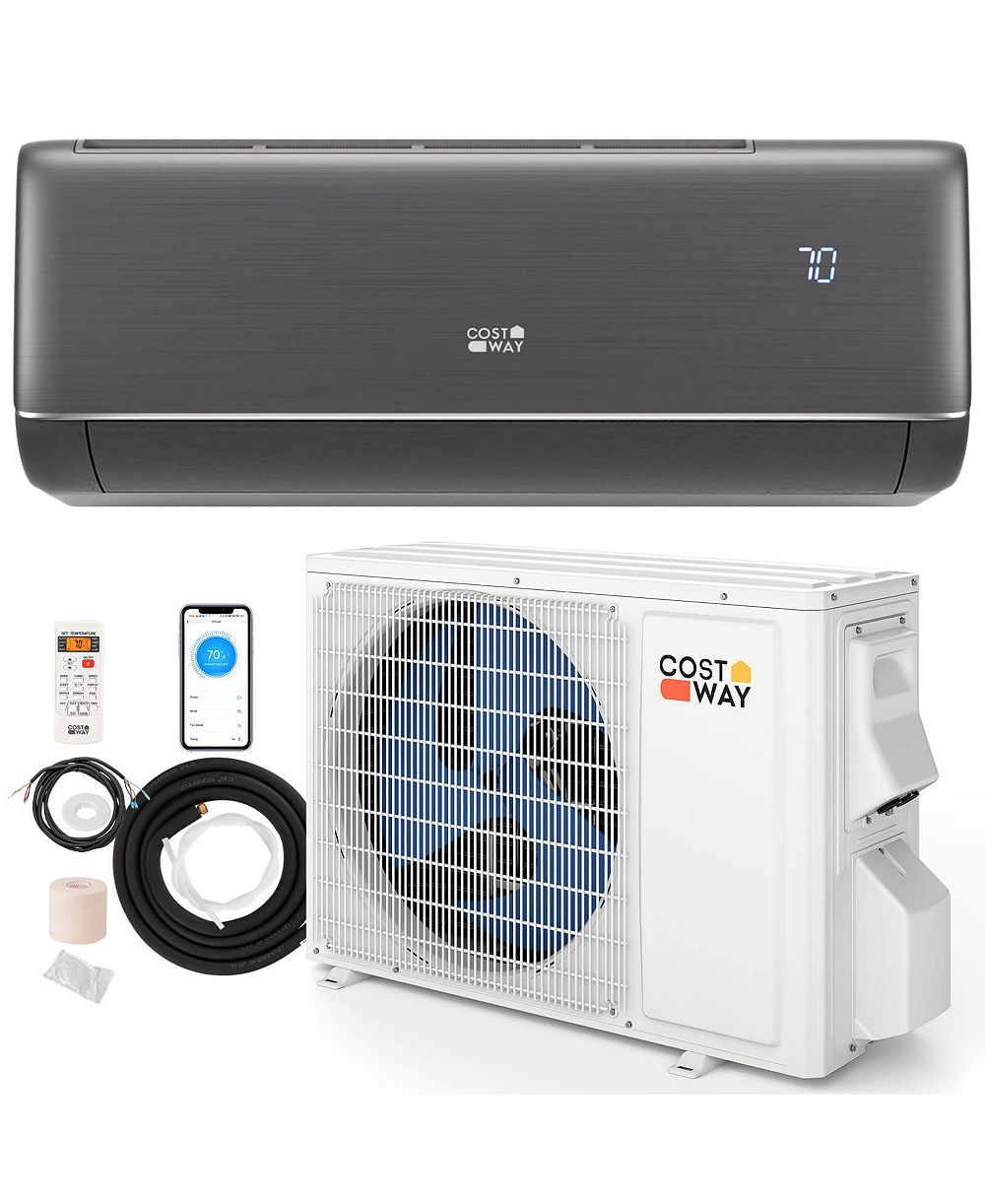 Costway 9100BTU Wifi Enabled Mini Split AC 20.5 SEER2115V Inverter Air Conditioner