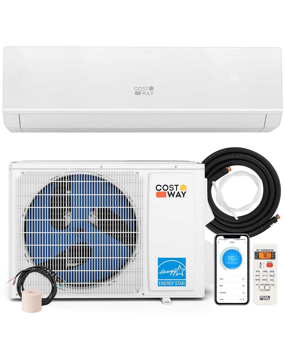 Costway 18000 BTU Mini Split Air Conditioner and Heater 25 SEER2 208-230V AC Unit