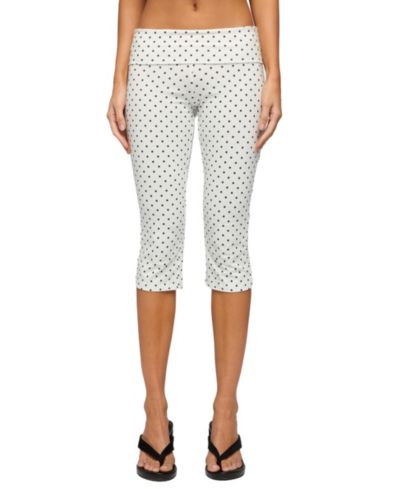 Edikted Women's Eloisa Polka Dot Foldover Capri Pants