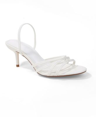 Berness Women's Heidy Slingback Knotted Strappy Kitten Heel Sandals