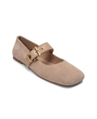 Beige suede