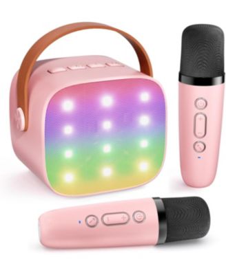 Портативная беспроводная колонка IPASON Mini Karaoke с LED Lights