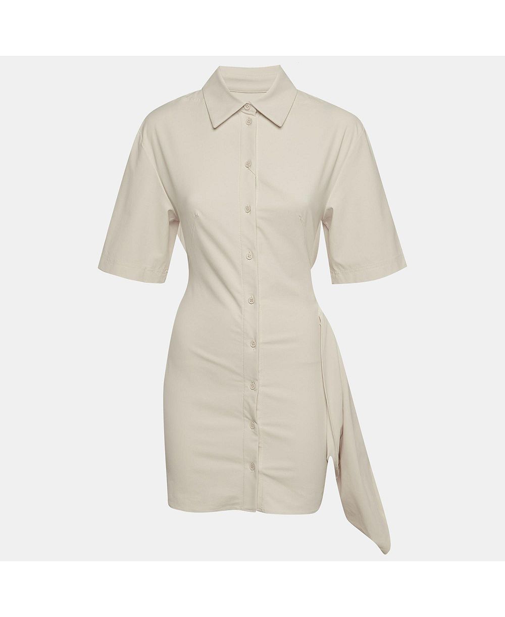 Pre-Owned Jacquemus Женский Twill La Robe Camisa Mini Shirt Dress