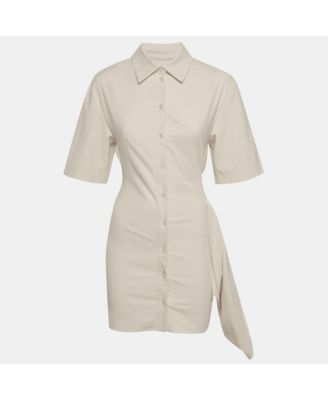 Pre-Owned Jacquemus Женский Twill La Robe Camisa Mini Shirt Dress