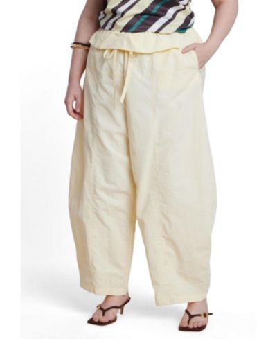 ELOQUII Plus Size Foldover Tie Waist Pant