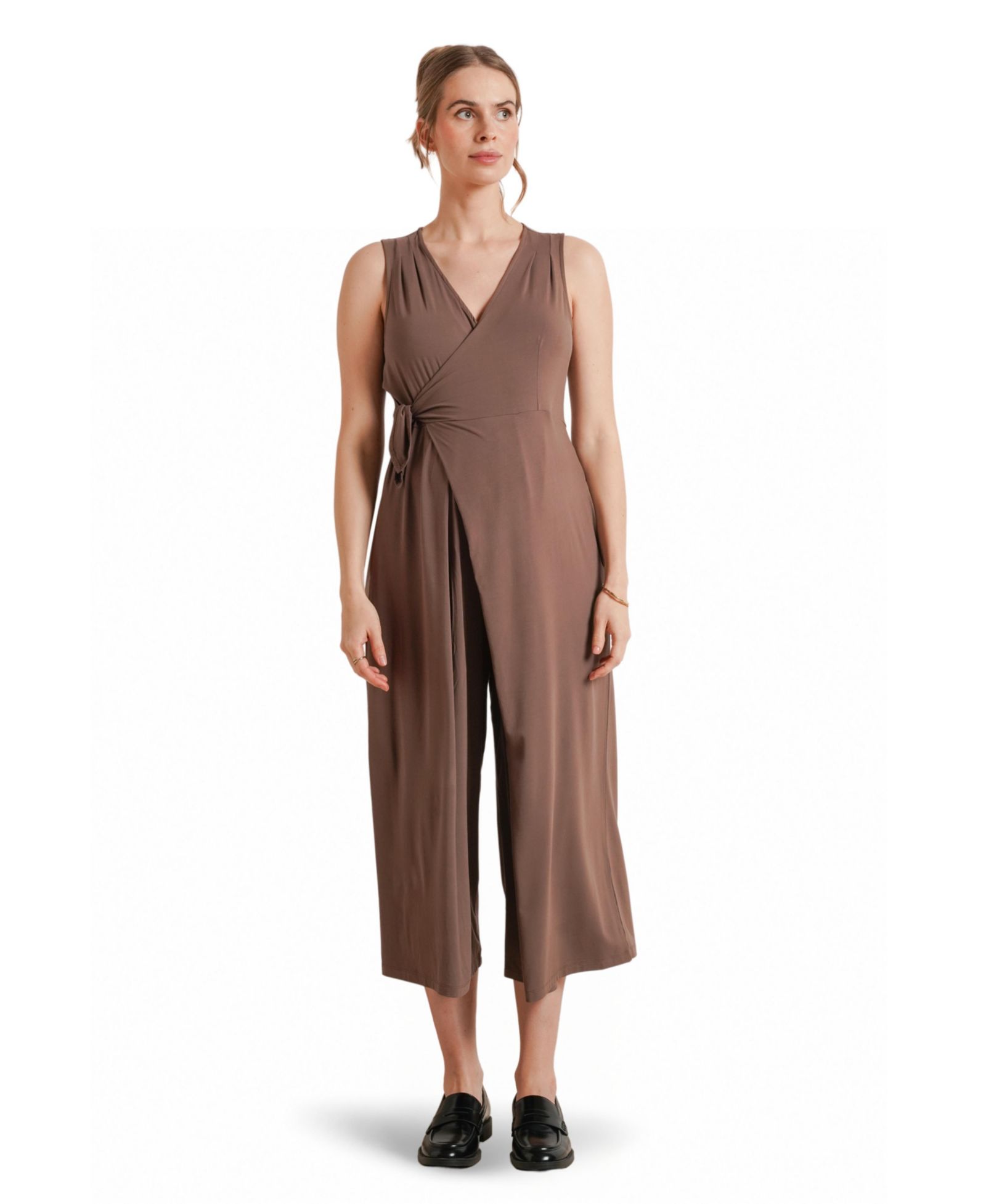 Francesca Maternity & Nursing Cropped Jumpsuit