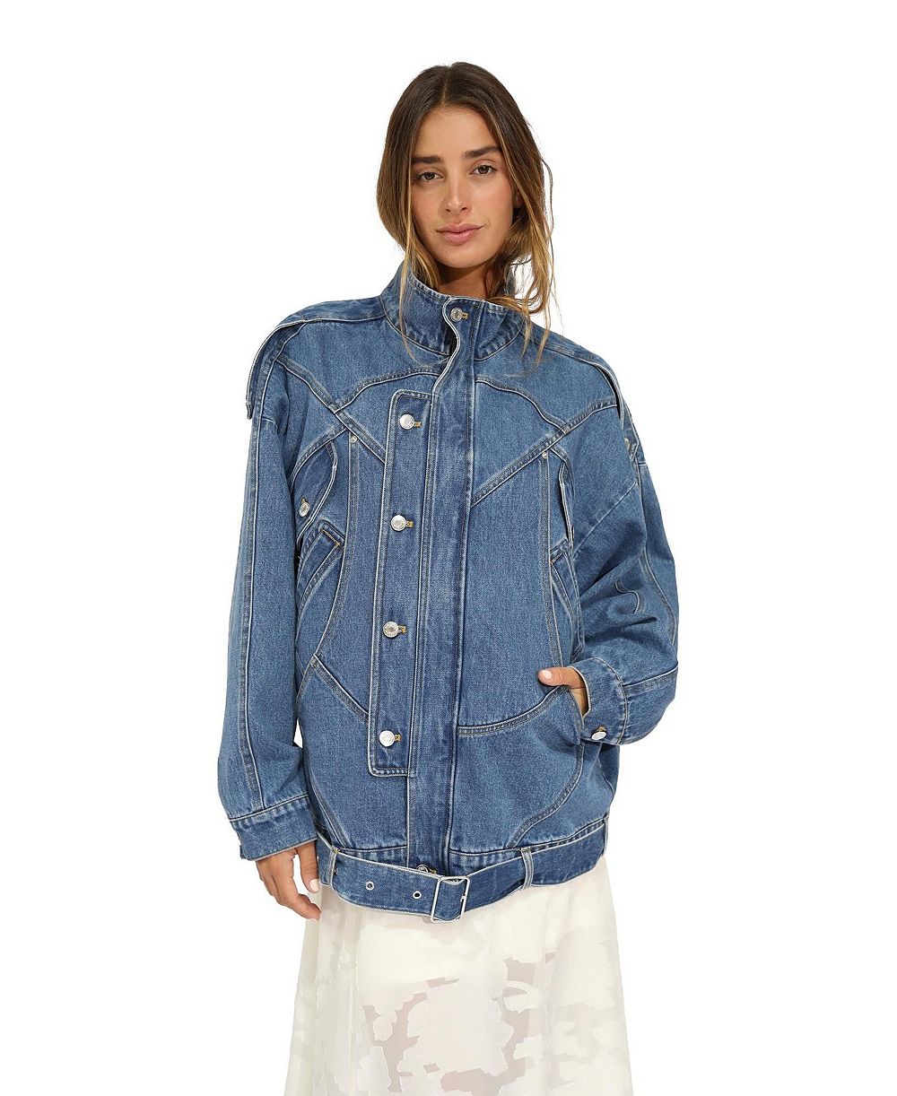 Belle & Bloom Women's Belle and Bloom Downtown Denim Oversized Jacket