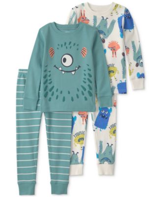 Детский пижамный комплект Carter's Monster Cotton Snug-Fit, 4 предмета, 2T-5T