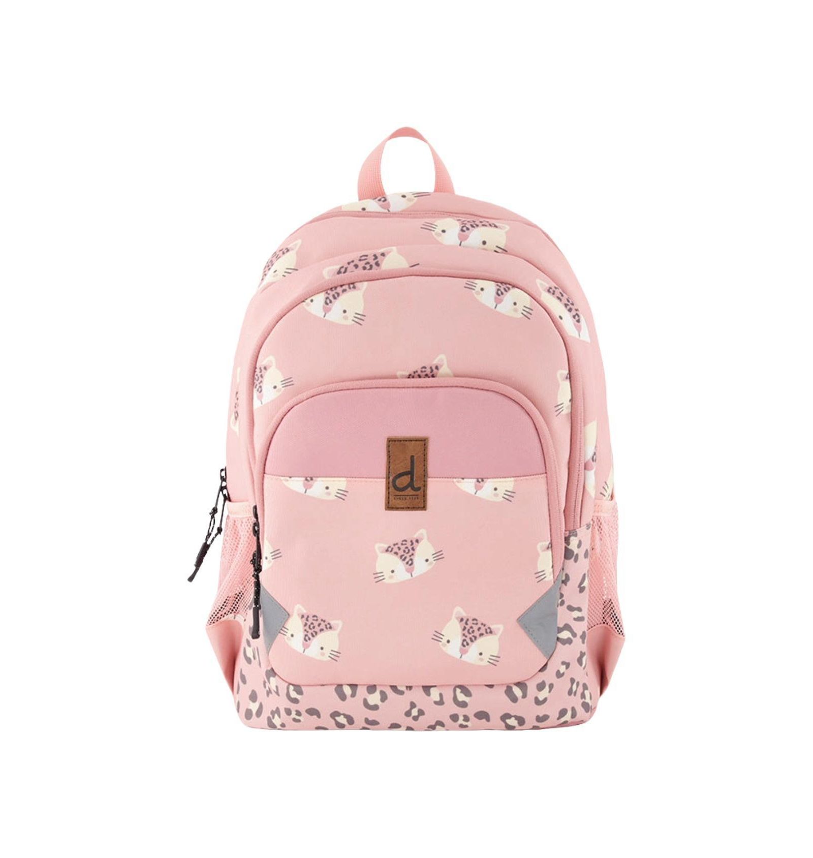 Deux par Deux Little Girl Leopard Adorable Compact Functional Spacious Backpack