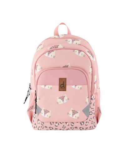 Deux par Deux Little Girl Leopard Adorable Compact Functional Spacious Backpack