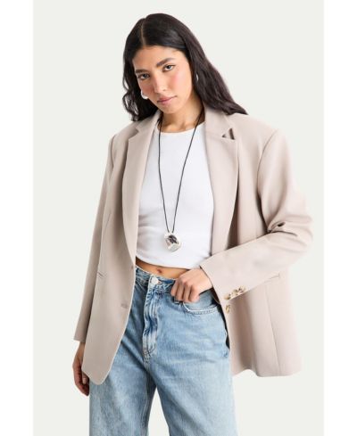 Warehouse Women's Oversized Single Breasted Blazer