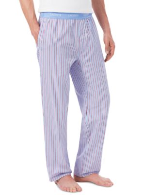 Lacoste Men's Cotton Striped Pajama Pants