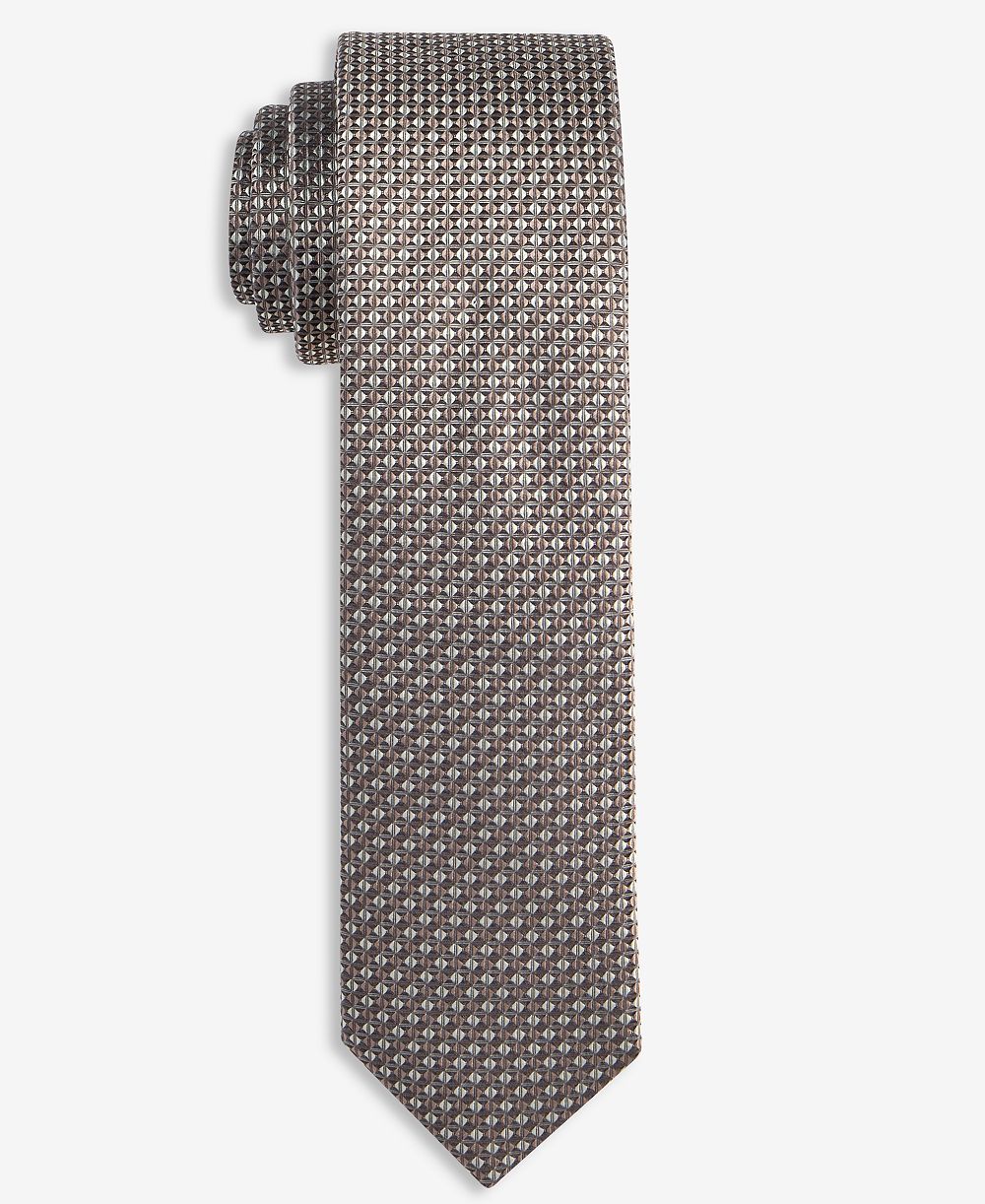 Мужской шелковый узкий галстук BOSS by Hugo Boss Neat Silk Skinny Tie