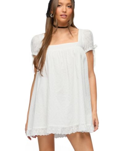 Edikted Women's Sepid Striped Cotton Mini Dress