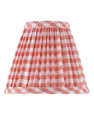 Springcrest Gingham  Plaid Pleated Cotton Clip-On Empire Shade (3x6x5)
